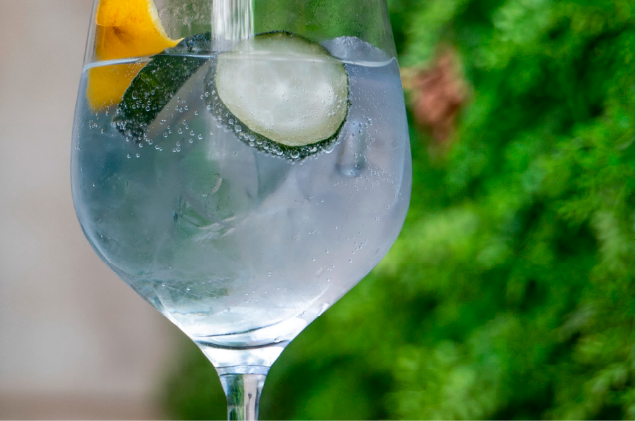 Copa de gintonic en Club 150, bar de copas de Café del Norte